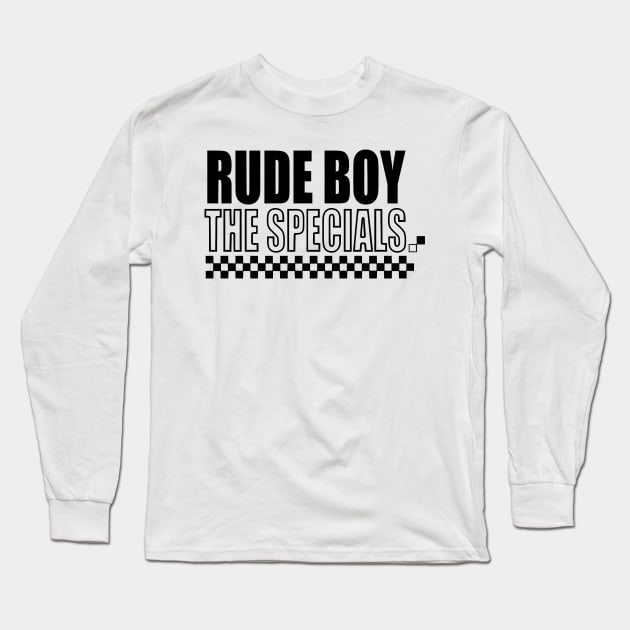 The Specials Band Enjoy Popular With Many Songs Retro Rude Boy The Specials Band Arts Ska Long Sleeve T-Shirt by morningmarcel